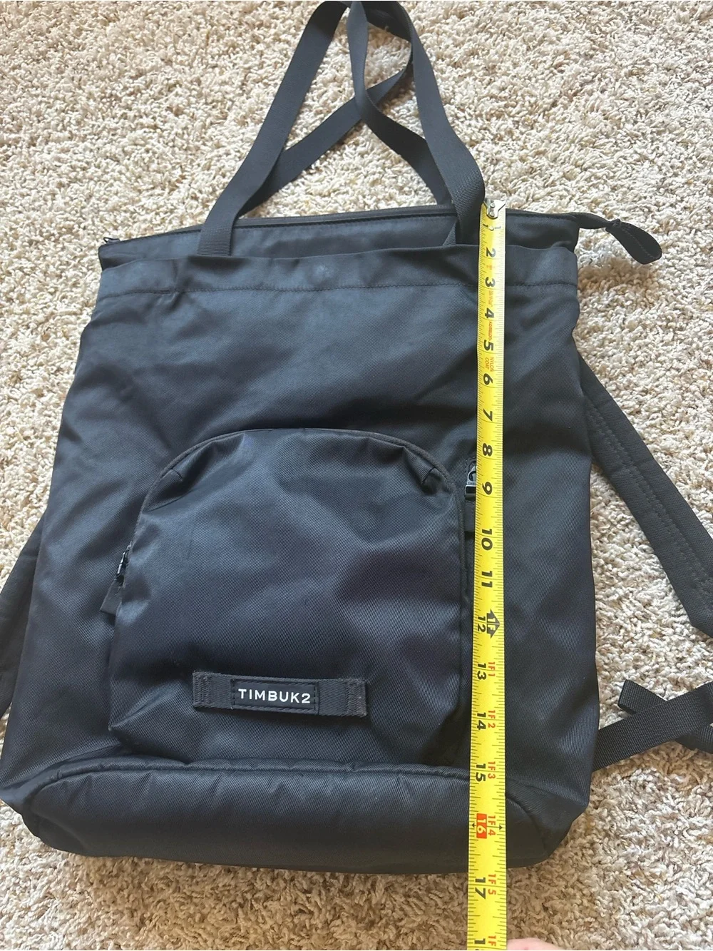 Timbuk2 Vapor Convertible Backpack Tote in Jet Black KDF21